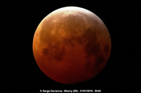 Eclipse Lune 21 janvier 2019